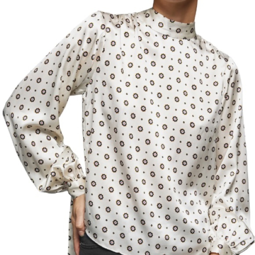 Anine Bing Esther 100% Silk Satin Top - Picture 10 of 11